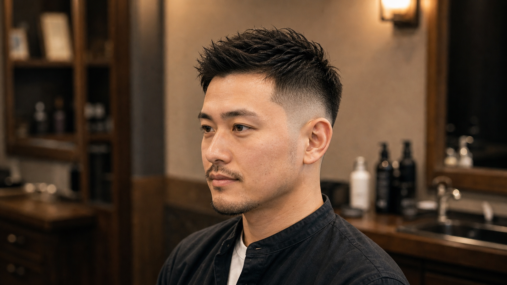 フェードカット 正面